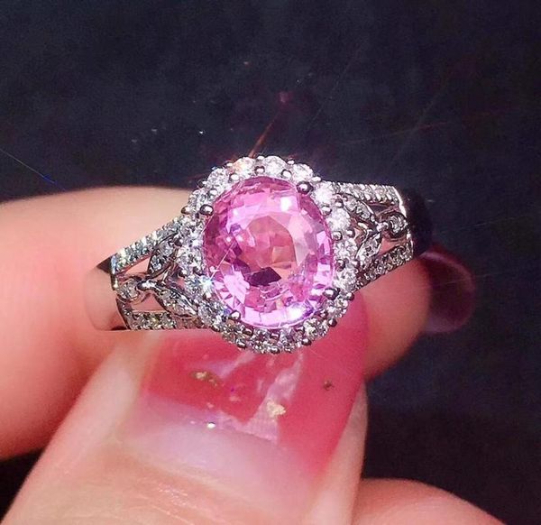 cluster rings y408 sapphire ring 1.57ct real pure 18 k natural pink padparadscha gemstones gold diamonds stone female, Golden;silver
cluster rings y408 sapphire ring 1.57ct real pure 18 k natural pink padparadscha gemstones gold diamonds stone female, Golden;silver