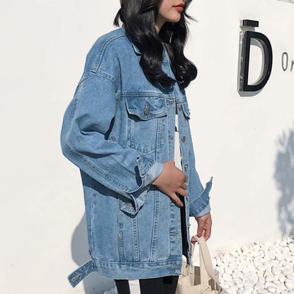 2021 new women fashionable mid-long denim jackets casual long sleeve blue jean coats streetwear loose outwear autumn 13ez, Black;brown
2021 new women fashionable mid-long denim jackets casual long sleeve blue jean coats streetwear loose outwear autumn 13ez, Black;brown
