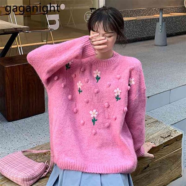 sweet women flower sweater long sleeve o neck casual loose pullover girl autumn winter pull femme japan style sweaters 210601, White
sweet women flower sweater long sleeve o neck casual loose pullover girl autumn winter pull femme japan style sweaters 210601, White