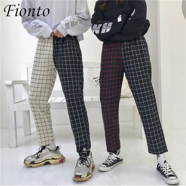 fionto vintage paid patchwork pants harajuku woman man trousers elastics high waist korean causal straight ce3386 women's & capris, Black;white
fionto vintage paid patchwork pants harajuku woman man trousers elastics high waist korean causal straight ce3386 women's & capris, Black;white