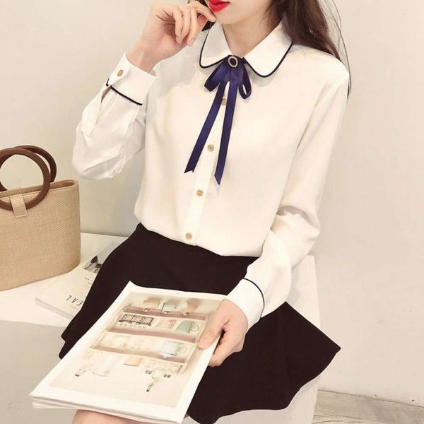 luxury chiffon new bow long sleeve tie style early women spring 2021 wear versatile korean doll collar shirt 2021, White
luxury chiffon new bow long sleeve tie style early women spring 2021 wear versatile korean doll collar shirt 2021, White