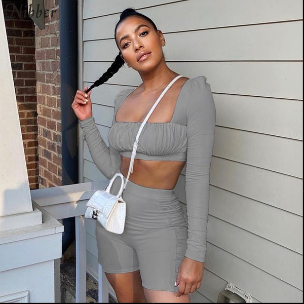 activity nbsp shorts 2 piece set woman street pleated leisure outfit sport elasticity fitness slim clothes, Gray
activity nbsp shorts 2 piece set woman street pleated leisure outfit sport elasticity fitness slim clothes, Gray