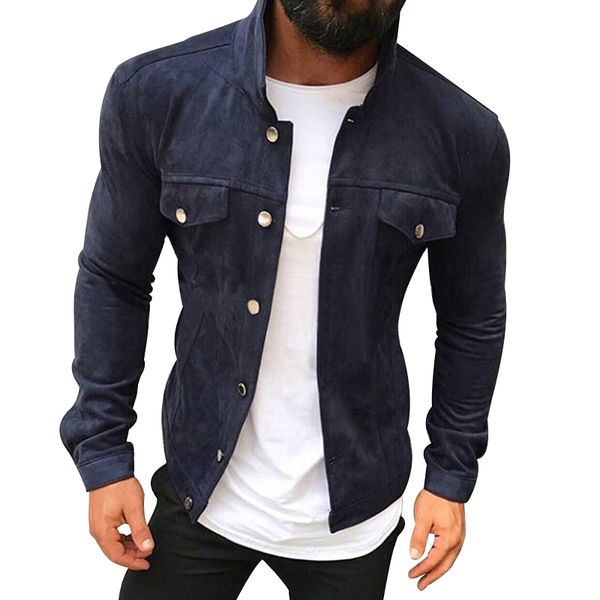 2021 younger men of mode slim fit casual jackets load denim multi-button bag color solid long outwear training sports cpex, Black;brown
2021 younger men of mode slim fit casual jackets load denim multi-button bag color solid long outwear training sports cpex, Black;brown