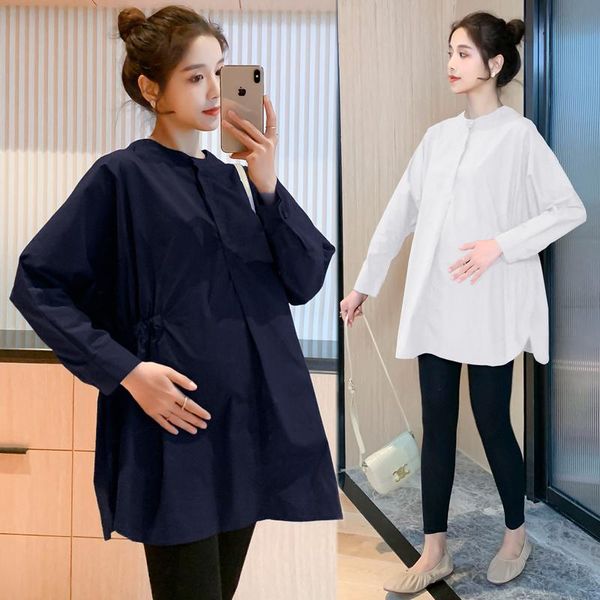 maternity dresses 9518# clothes spring autumn long sleeve easy matching loose shirt dress for pregnant women pregnancy, White
maternity dresses 9518# clothes spring autumn long sleeve easy matching loose shirt dress for pregnant women pregnancy, White