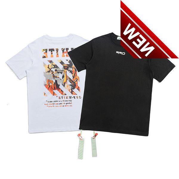 summer and 2021 spring new off oil painting series arrstyle round neck sleeve for men women, White;black
summer and 2021 spring new off oil painting series arrstyle round neck sleeve for men women, White;black
