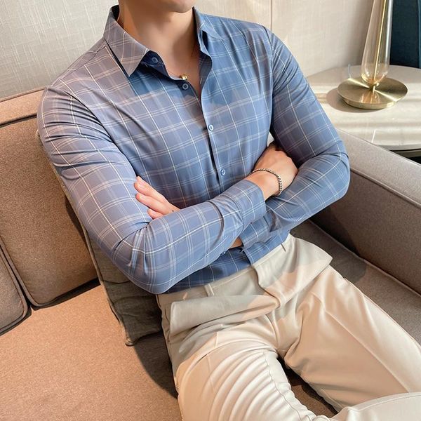 men's casual shirts 2021 plaid shirt long-sleeved korean version of the trend business haze blue autumn, White;black
men's casual shirts 2021 plaid shirt long-sleeved korean version of the trend business haze blue autumn, White;black