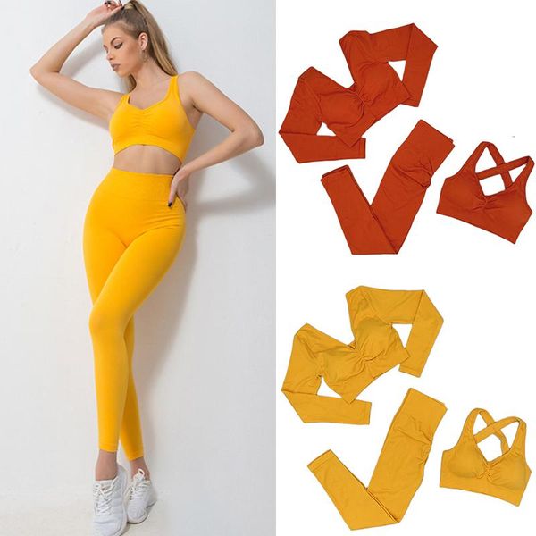 yoga outfit seamless sportswear suit set workout gym clothes fitness suits women sports bra leggings tight long sleeve crop female
yoga outfit seamless sportswear suit set workout gym clothes fitness suits women sports bra leggings tight long sleeve crop female