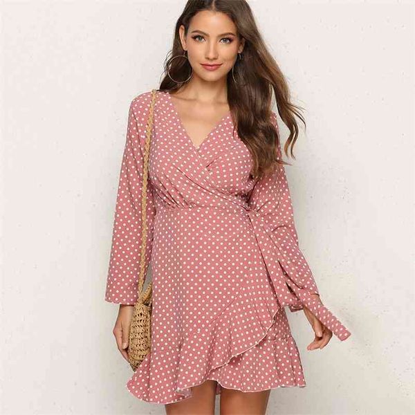 women long sleeve skirt plus size dot ruffled irregular autumn skirt v-neck mini party casual female skirts vestidos 210724, Black
women long sleeve skirt plus size dot ruffled irregular autumn skirt v-neck mini party casual female skirts vestidos 210724, Black