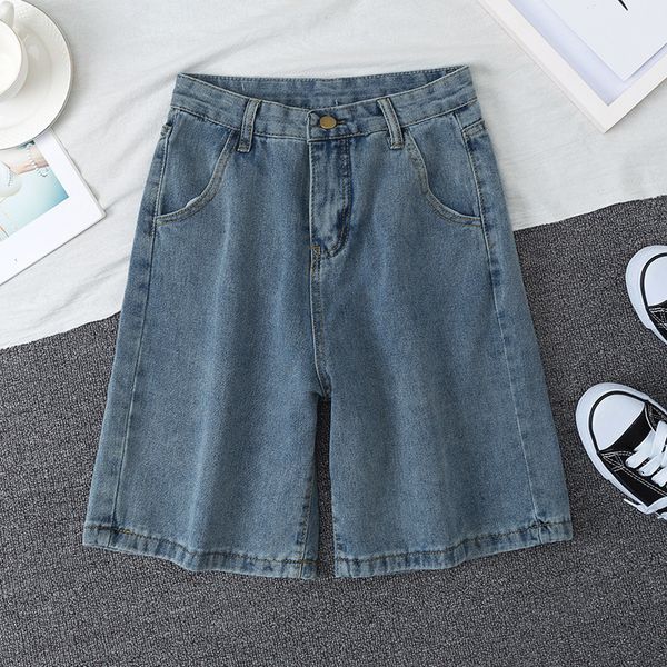2021 new summer women blue wide leg denim casual female high waist solid color streetwear stright jeans shorts mcmt, White;black
2021 new summer women blue wide leg denim casual female high waist solid color streetwear stright jeans shorts mcmt, White;black