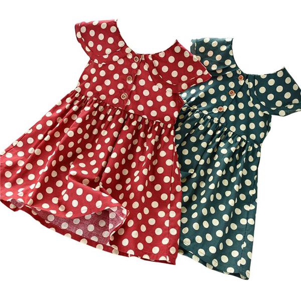girl's dresses kids girls fashion polka dot dress sleeveless doll collar for children, Red;yellow
girl's dresses kids girls fashion polka dot dress sleeveless doll collar for children, Red;yellow
