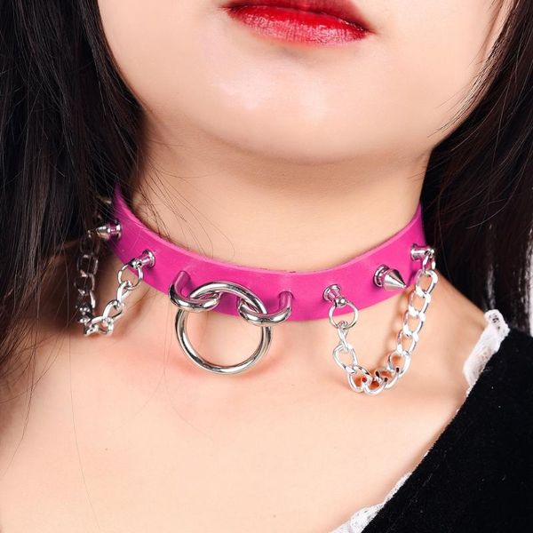 chains punk style necklace round spike collar gothic pendant jewelry for women birthday party gift choker, Silver
chains punk style necklace round spike collar gothic pendant jewelry for women birthday party gift choker, Silver