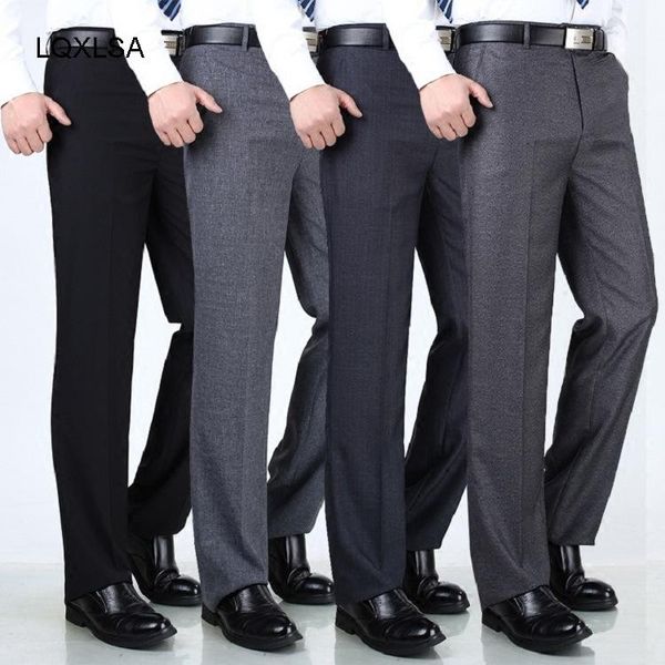 fashion thicken men dress pants classic business casual straight trousers loose suit pants high waist men pantalon, White;black
fashion thicken men dress pants classic business casual straight trousers loose suit pants high waist men pantalon, White;black