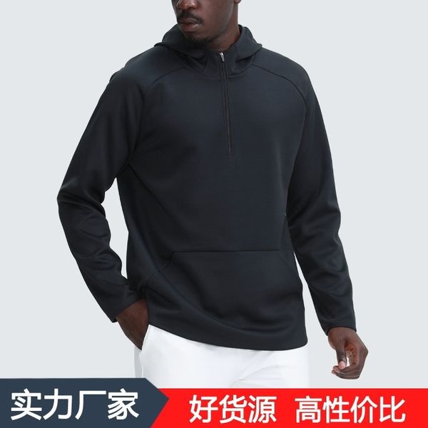 lulu new autumn and winter sports sweater loose casual hooded half zipper men's yoga fitness suit, Gray
lulu new autumn and winter sports sweater loose casual hooded half zipper men's yoga fitness suit, Gray