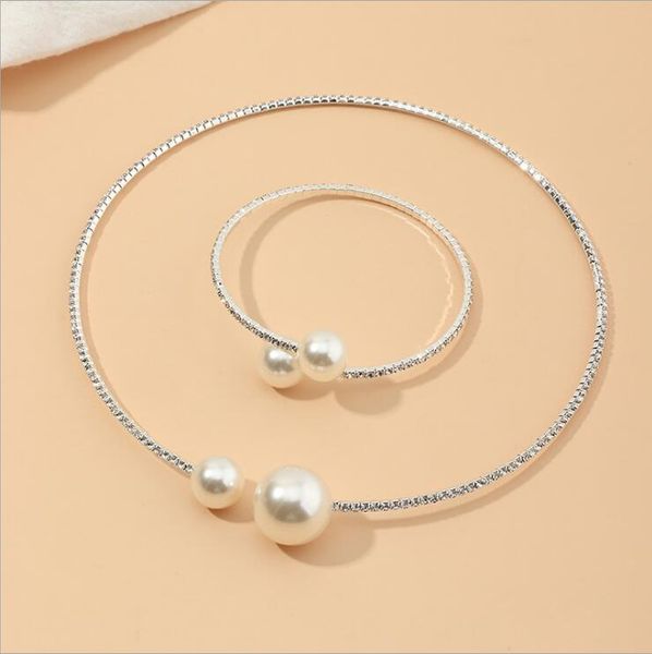 pearl and diamond bride necklaces bracelet jewel set gsfs018 fashion women gift two-piece suit wedding jewelry sets, Slivery;golden
pearl and diamond bride necklaces bracelet jewel set gsfs018 fashion women gift two-piece suit wedding jewelry sets, Slivery;golden
