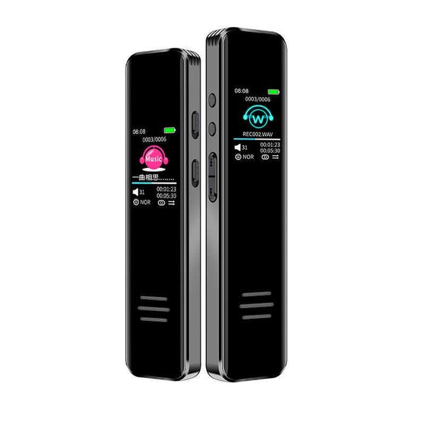 Image of Digital Voice Activated Recorder Dictaphone Long Distance Audio Recording MP3 Player Noise Reduction WAV Record with IPS screen