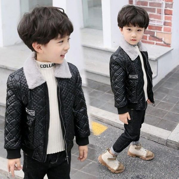 jackets 4-12t boys leather plus velvet warm turn collar black coat 2021 winter clothes 110-160 high quality, Blue;gray
jackets 4-12t boys leather plus velvet warm turn collar black coat 2021 winter clothes 110-160 high quality, Blue;gray
