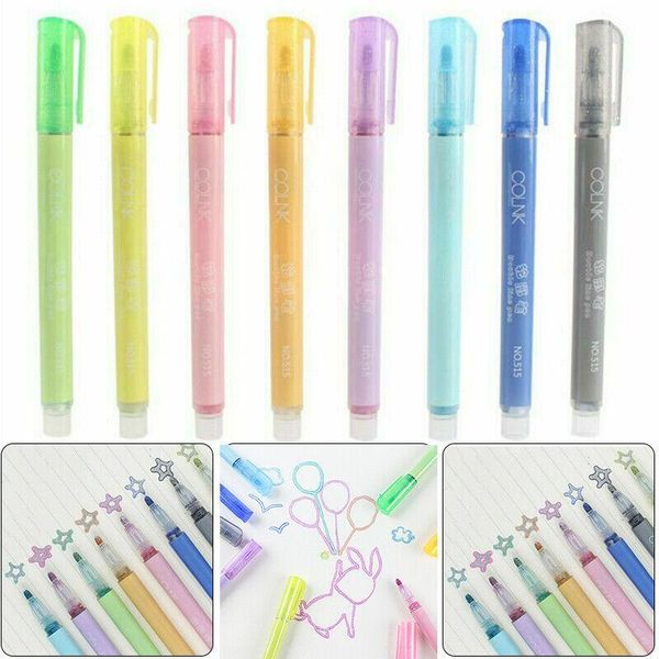 highlighters 8pcs color double line pen students hand account drawing outline 8-color set fluorescent two-color marker, Black;red
highlighters 8pcs color double line pen students hand account drawing outline 8-color set fluorescent two-color marker, Black;red