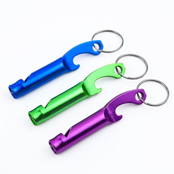 keychains 1pcs multifunctional whistle 3 colors keychain pendant aluminum alloy bottle opener lifesaving ref, Silver
keychains 1pcs multifunctional whistle 3 colors keychain pendant aluminum alloy bottle opener lifesaving ref, Silver