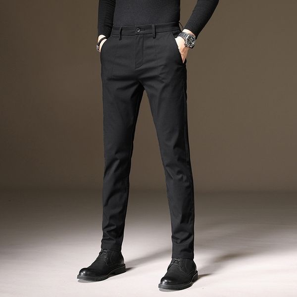 casual new casual elastic korean fashion slim fit medium waist small leg pants men's, Black
casual new casual elastic korean fashion slim fit medium waist small leg pants men's, Black