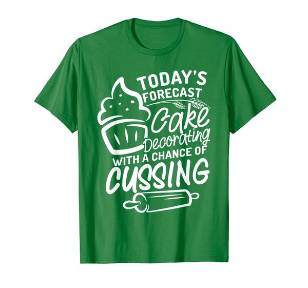 cake decorating with a chance cussing gift t-shirt, White;black 
cake decorating with a chance cussing gift t-shirt, White;black