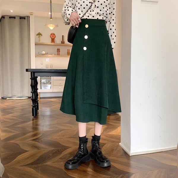 skirts early autumn 2021 versatile slim high waist mid length irregular a-line skirt, Black
skirts early autumn 2021 versatile slim high waist mid length irregular a-line skirt, Black