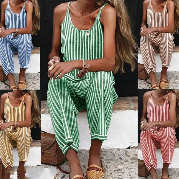 women's jumpsuits & rompers women fashion spaghetti strap summer stripped jumpsuit playsuit bodycon party romper trousers, Black;white
women's jumpsuits & rompers women fashion spaghetti strap summer stripped jumpsuit playsuit bodycon party romper trousers, Black;white