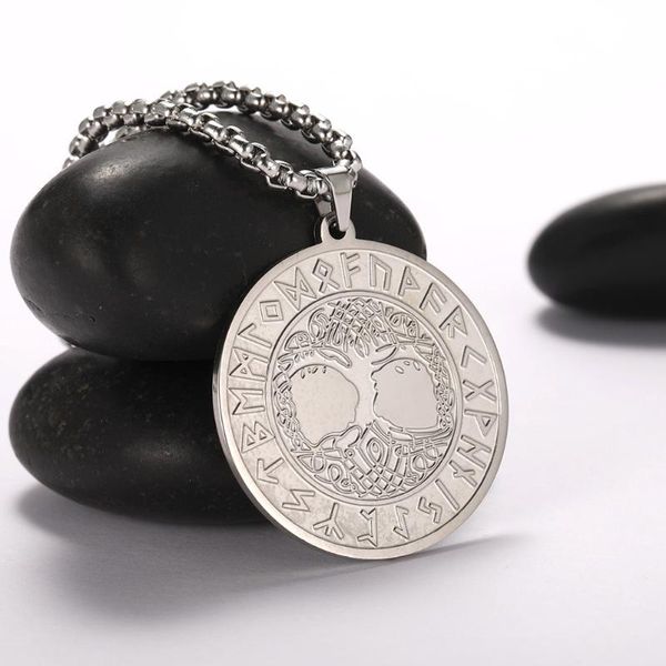pendant necklaces cooltime stainless steel tree of life yggdrasil necklace vikings runes amulet nordic talisman wicca jewelry, Silver
pendant necklaces cooltime stainless steel tree of life yggdrasil necklace vikings runes amulet nordic talisman wicca jewelry, Silver