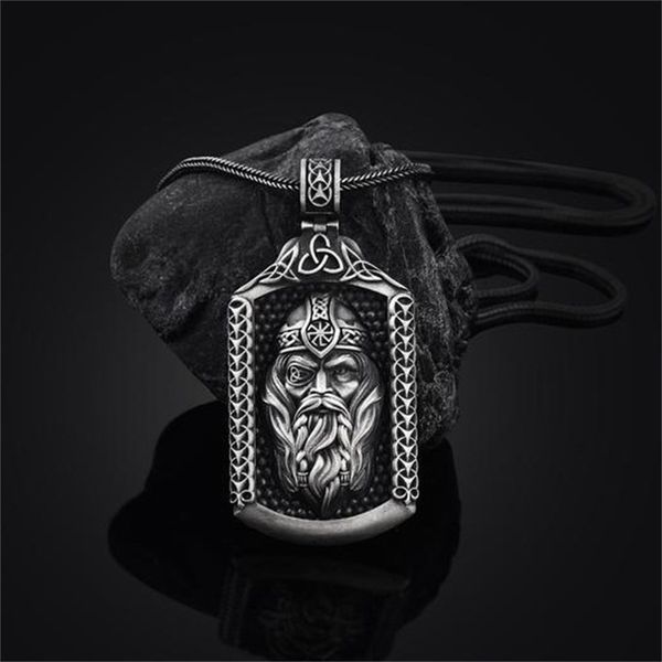 nordic mythology odinavia viking amulet necklace men's tag sweater chain, Silver
nordic mythology odinavia viking amulet necklace men's tag sweater chain, Silver
