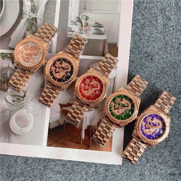 wristwatches fashion men's luxury designer watch quartz classic black steel band calendar business brand gifts 123, Slivery;brown
wristwatches fashion men's luxury designer watch quartz classic black steel band calendar business brand gifts 123, Slivery;brown