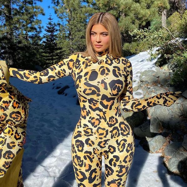 women's leggings leopard print jumpsuit women autumn mock neck full finger skinny rompers 2021 body-shaping overolls female streetwear, Black
women's leggings leopard print jumpsuit women autumn mock neck full finger skinny rompers 2021 body-shaping overolls female streetwear, Black
