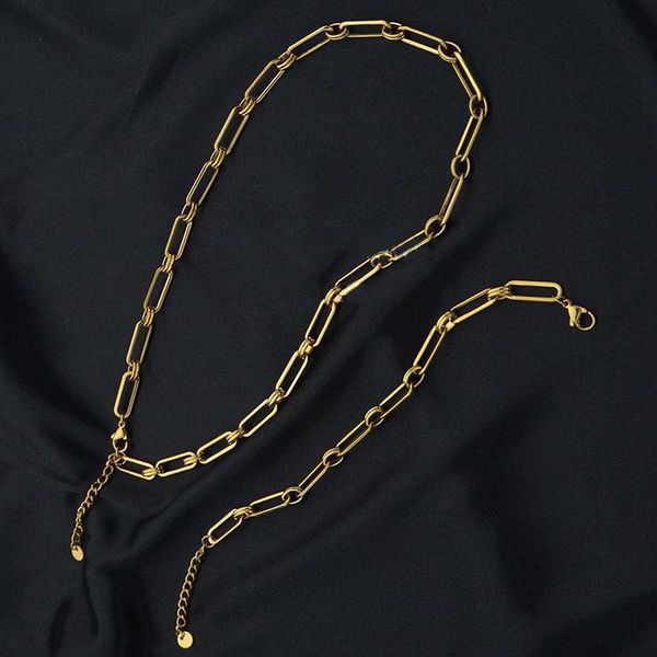 chains round line geometric long section bracelet personality wild men women necklace classic minimalist trend jewelry stainless steel, Silver
chains round line geometric long section bracelet personality wild men women necklace classic minimalist trend jewelry stainless steel, Silver
