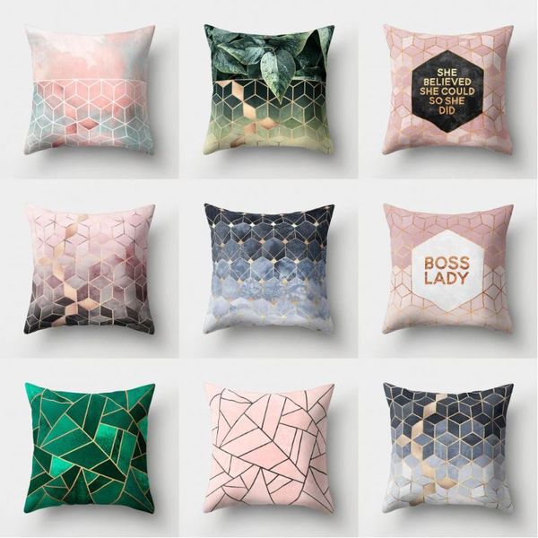 cushion/decorative pillow pink lattice car waist case geometric sofa cover polyester fashion home decor office cushion chair seat 45
cushion/decorative pillow pink lattice car waist case geometric sofa cover polyester fashion home decor office cushion chair seat 45