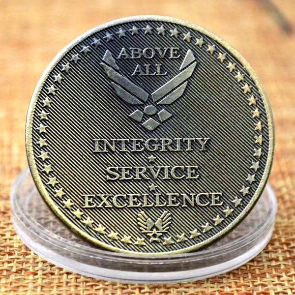 50pcs non magnetic united states air force retired above all initegrity service excellence craft bronze plated challenge coin
50pcs non magnetic united states air force retired above all initegrity service excellence craft bronze plated challenge coin