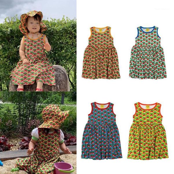 girl's dresses kids dress 2021 summer dunssewden girls cute fashion sleeveless princess baby child clothes cherry print vestidos1, Red;yellow
girl's dresses kids dress 2021 summer dunssewden girls cute fashion sleeveless princess baby child clothes cherry print vestidos1, Red;yellow