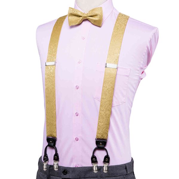 hi-tie luxury designer for men wedding vintage fashion gold floral suspender and bow tie 6 clips braces 35mm, Black;white
hi-tie luxury designer for men wedding vintage fashion gold floral suspender and bow tie 6 clips braces 35mm, Black;white