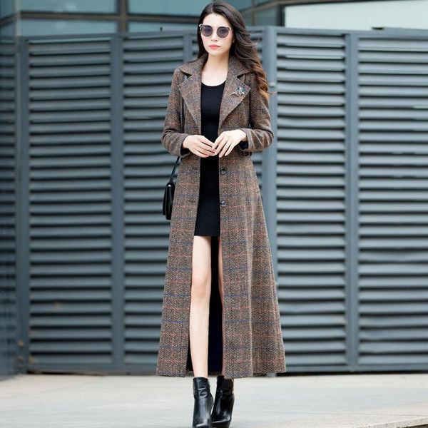 women's wool & blends qiu dong is her style son female coat 2021 cloth long knee-high, Black
women's wool & blends qiu dong is her style son female coat 2021 cloth long knee-high, Black