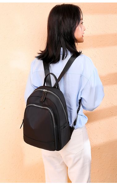 2019 casual oxford backpack women black waterproof nylon school bags for teenage girls fashion travel tote backpack
