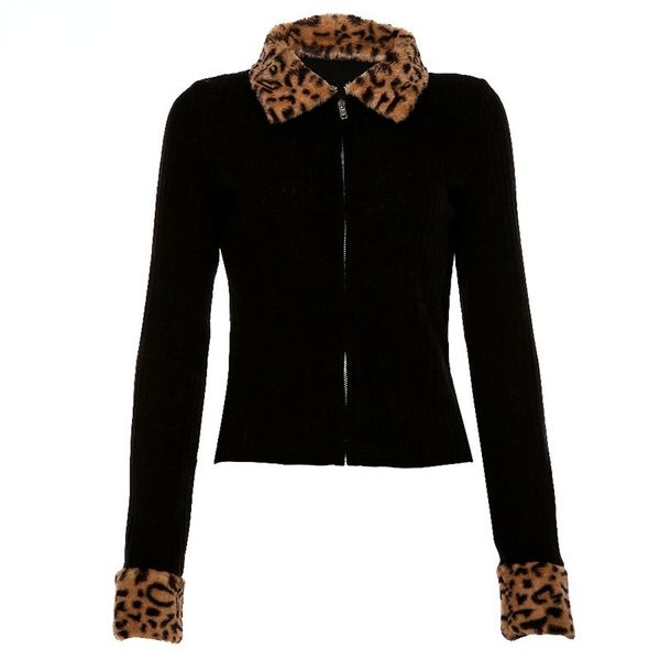 autumn winter zipper leopard women jackets female sweater coat new black turndown collar long sleeve outerwear, Black;brown
autumn winter zipper leopard women jackets female sweater coat new black turndown collar long sleeve outerwear, Black;brown