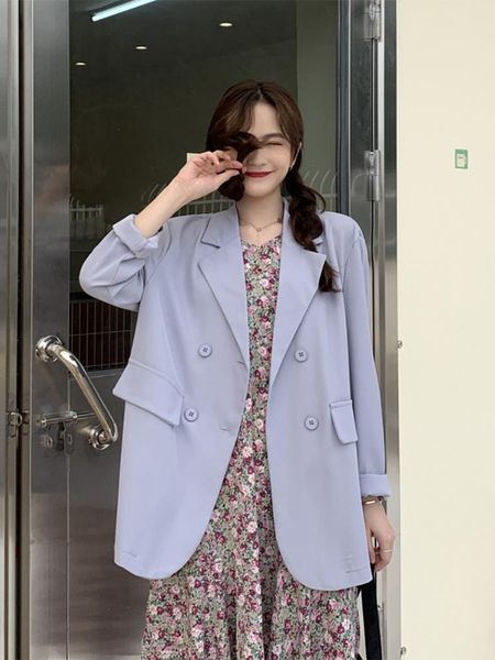 women's suits & blazers purple suit jacket spring and autumn 2021 casual clothes thin section high-quality coat, White;black
women's suits & blazers purple suit jacket spring and autumn 2021 casual clothes thin section high-quality coat, White;black