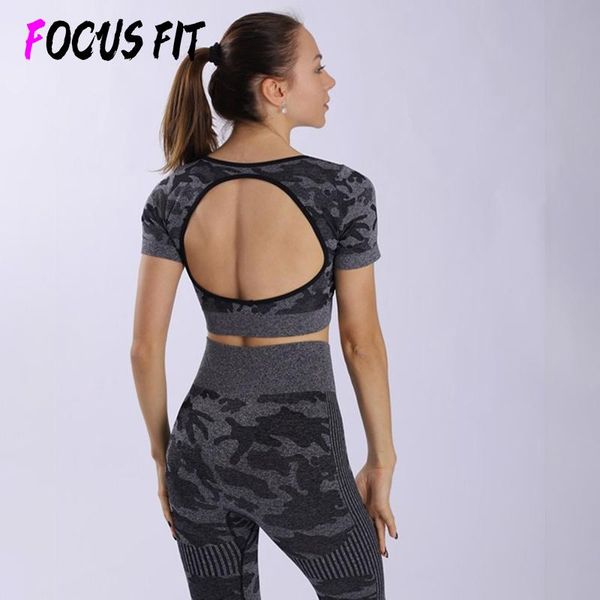 yoga outfit focusfit set female seamless sports suit high waist trousers & short sleeve hollow back gym fitness pants sportsw
yoga outfit focusfit set female seamless sports suit high waist trousers & short sleeve hollow back gym fitness pants sportsw
