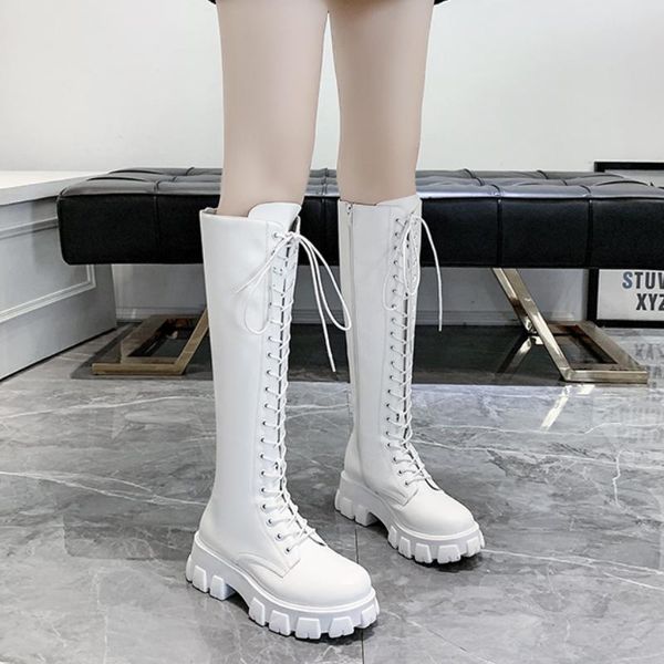 boots women 2021 trend street style lace up shoes thigh high fashion wedges platform woman knee boot, Black
boots women 2021 trend street style lace up shoes thigh high fashion wedges platform woman knee boot, Black