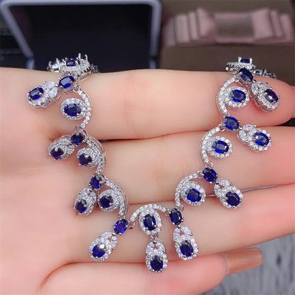 real natural sri lanka sapphire gemstone deluxe necklace with certificate 925 pure silver fine jewelry for women, Golden;silver
real natural sri lanka sapphire gemstone deluxe necklace with certificate 925 pure silver fine jewelry for women, Golden;silver