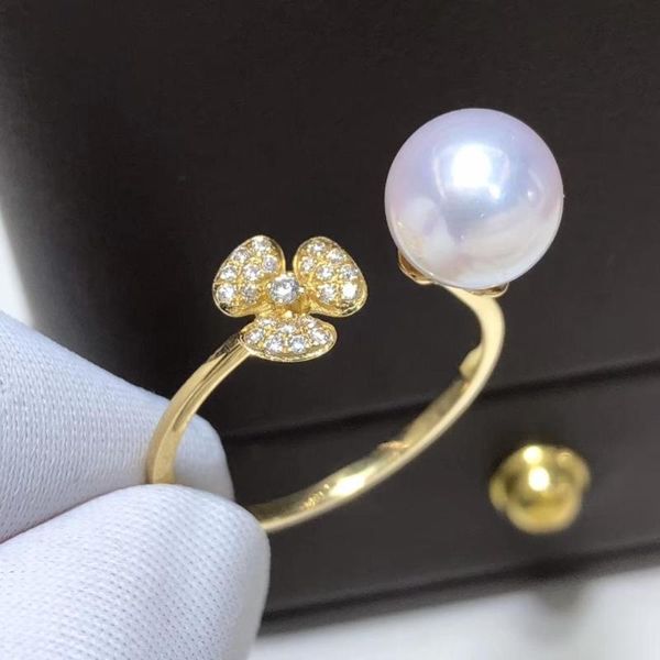 cluster rings d417 pearl ring fine jewelry solid 18k gold round 8-9mm natural ocean sea water akoya white pearls japan origin for women, Golden;silver
cluster rings d417 pearl ring fine jewelry solid 18k gold round 8-9mm natural ocean sea water akoya white pearls japan origin for women, Golden;silver