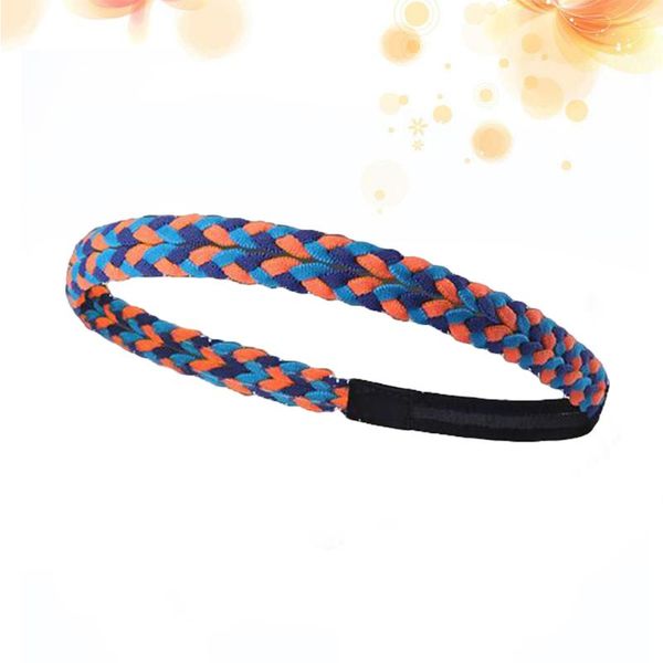 sweatband sports braid headband hairband elastic single band silicone lined fitness (dark blue, blue and orange), Yellow;black
sweatband sports braid headband hairband elastic single band silicone lined fitness (dark blue, blue and orange), Yellow;black