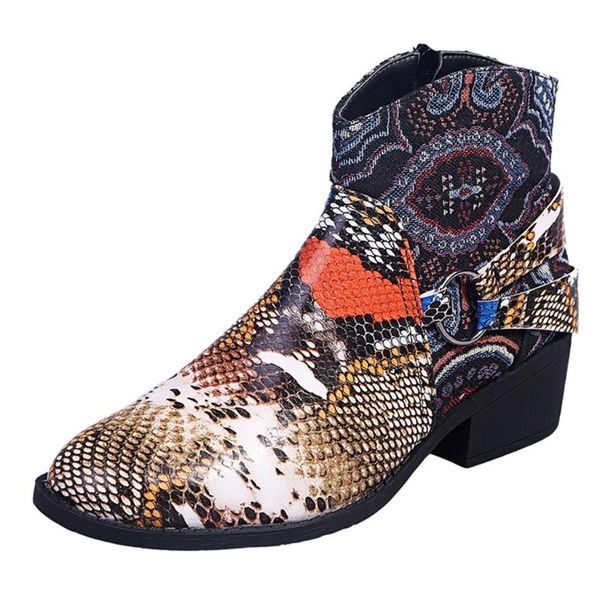 boots women snake pattern suqare heels zipper embroidery short booties round toe shoes female fashion 2021 autumn winter, Black
boots women snake pattern suqare heels zipper embroidery short booties round toe shoes female fashion 2021 autumn winter, Black