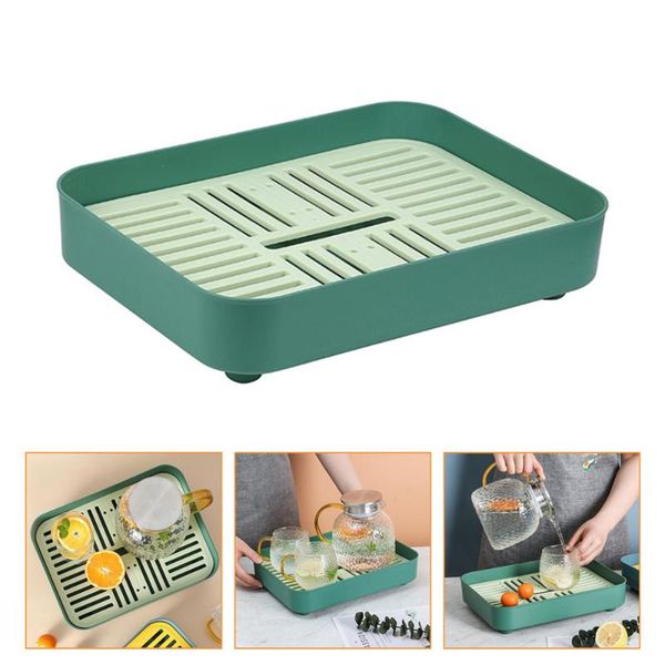 kitchen storage & organization home multifunctional double-deck tea tray fruit bowl draining plate (green)
kitchen storage & organization home multifunctional double-deck tea tray fruit bowl draining plate (green)