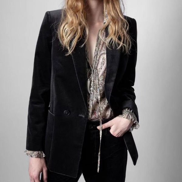 women's suits & blazers ladies velvet blazer 2021 autumn winter notched long sleeve retro casual women suit coat, White;black
women's suits & blazers ladies velvet blazer 2021 autumn winter notched long sleeve retro casual women suit coat, White;black