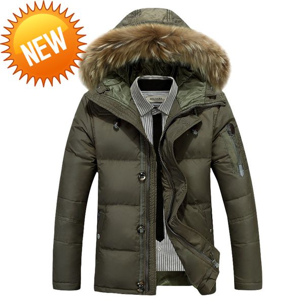 -30 degree white duck down parkas jacket men winter thick warm snow parka hombre windbreaker hooded, Black
-30 degree white duck down parkas jacket men winter thick warm snow parka hombre windbreaker hooded, Black
