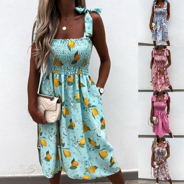 women's swimwear fashion women summer flower print a-line dress shrinkage design pockets bandage decor sling sleevelss square collar sl, White;black
women's swimwear fashion women summer flower print a-line dress shrinkage design pockets bandage decor sling sleevelss square collar sl, White;black