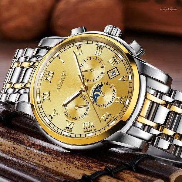 business watch men's digital luminous waterproof mechanical model 9002 wristwatches, Slivery;brown
business watch men's digital luminous waterproof mechanical model 9002 wristwatches, Slivery;brown